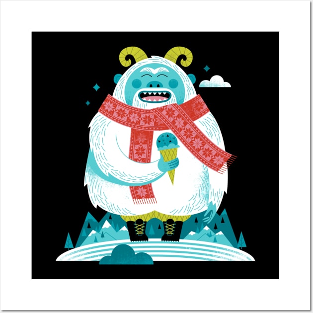 Yeti Wall Art by Lucie Rice Illustration and Design, LLC